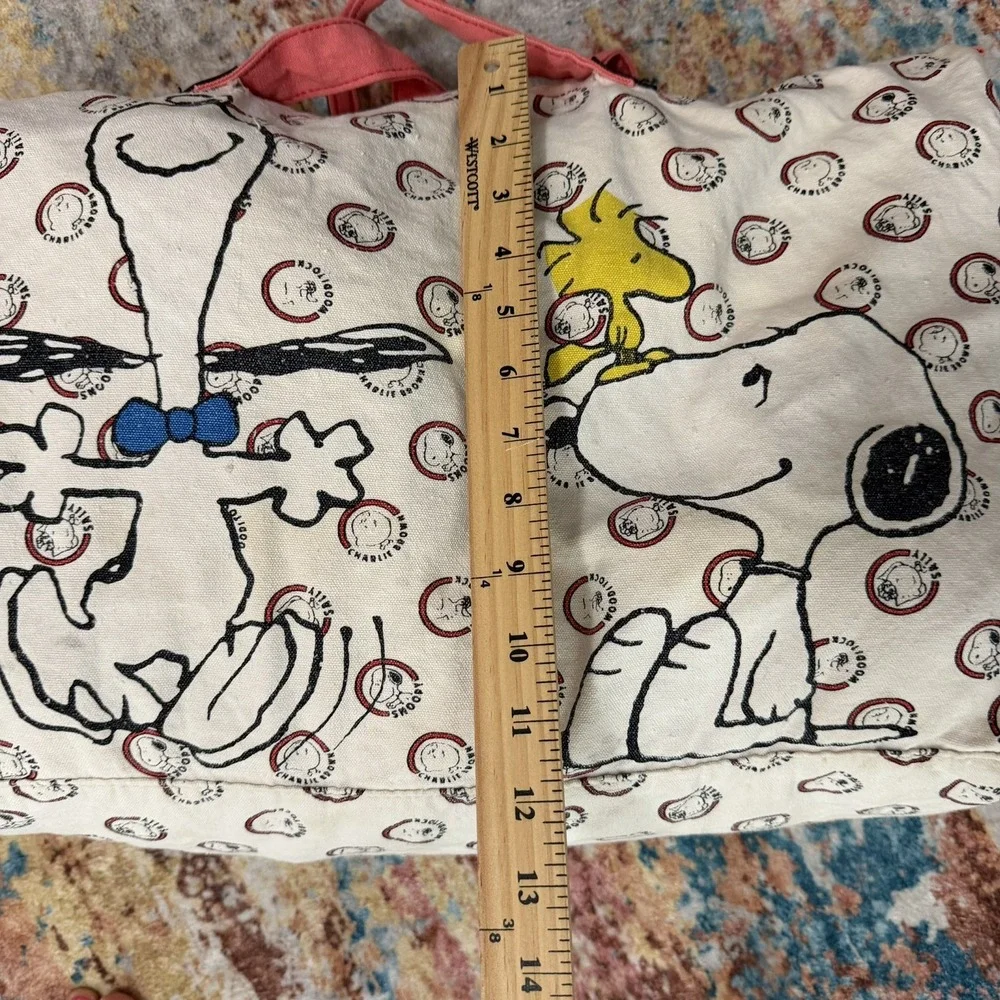 80s Vintage Charlie Brown Peanuts travel duffle bag